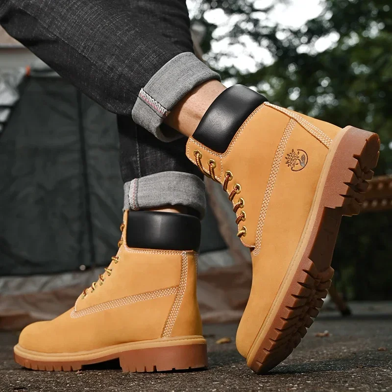Sepatu Boots Pria High Top Ber - Men'S Fashion News ulasan dan harga