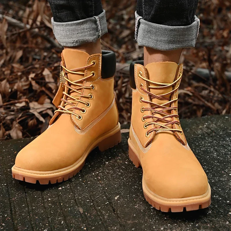 Sepatu Boots Pria High Top Ber - Men'S Fashion News ulasan dan harga