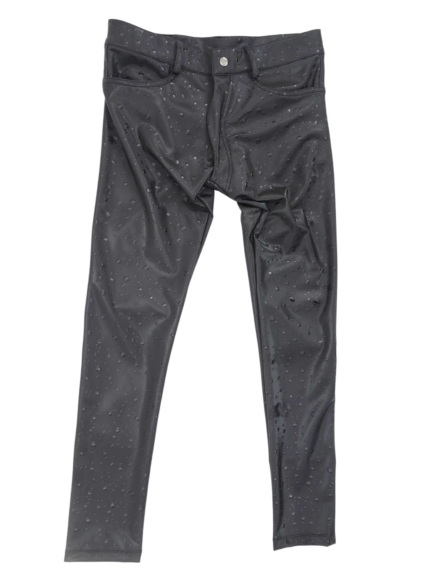 Celana Pensil Ketat Kulit PU E - Jeans Pants Fashion Men ulasan dan harga