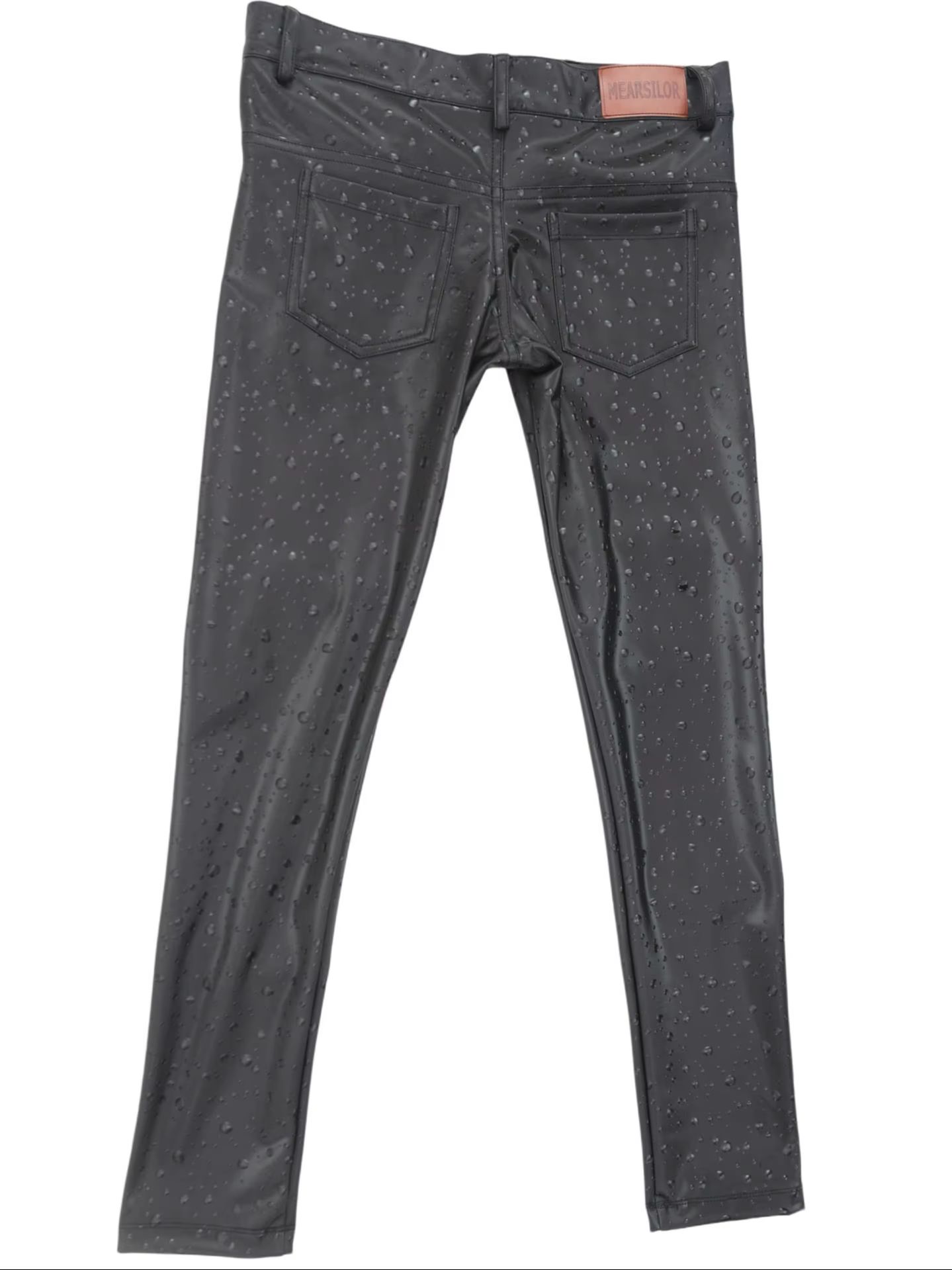 Celana Pensil Ketat Kulit PU E - Jeans Pants Fashion Men ulasan dan harga