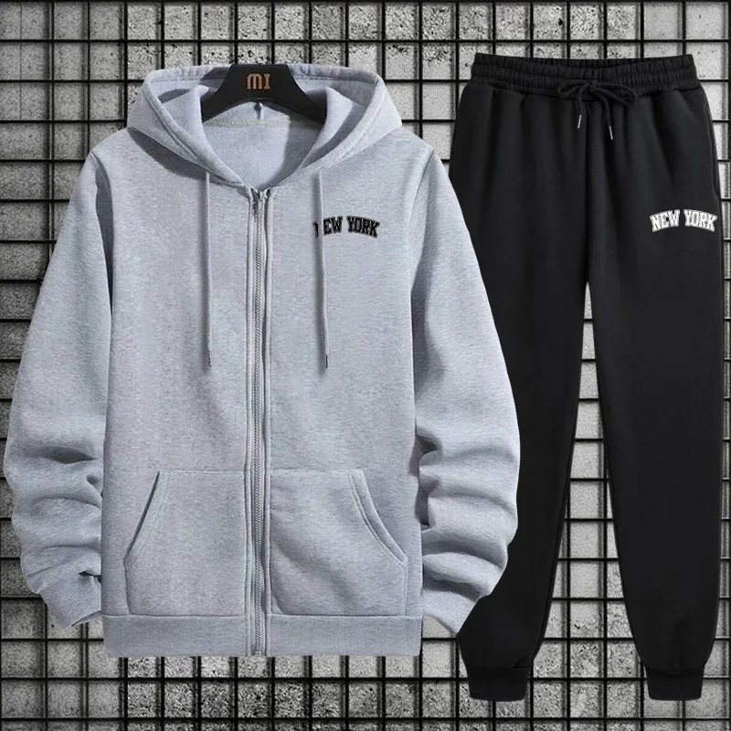 Setelan Olahraga Pria Berkuali - Mens Fashion Zip Up ulasan dan harga