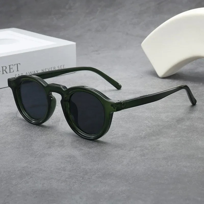 Kacamata Hitam Bulat Kualitas  - Men'S Fashion Glasses ulasan dan harga