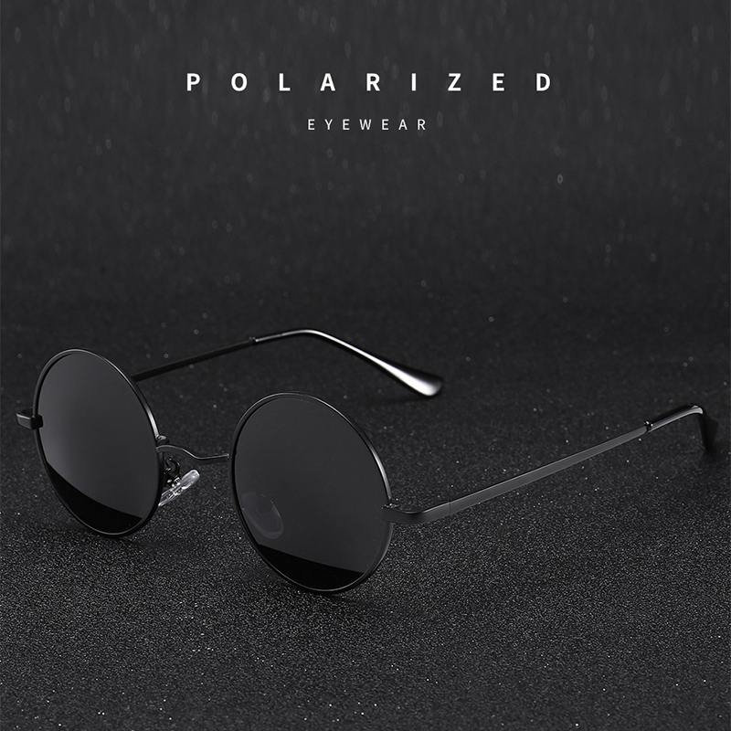 Kacamata Hitam Bulat Retro Vin - Men'S Fashion Glasses ulasan dan harga